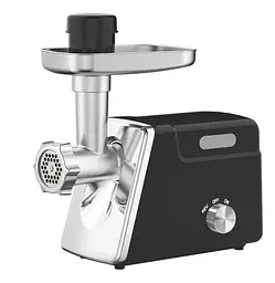 Електрична м’ясорубка Hoffmans HM-280 2000 Вт • Шнекова м’ясорубка з реверсом, 3 решітками та насадкою для ковбас