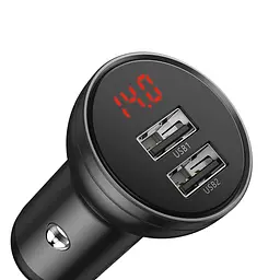 АЗП Baseus Digital Display U+U 24W сірий CCBX-0G - мініатюра 2