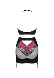 Сексуальний комплект Obsessive Rosenty XL/2XL чорний - мініатюра 6