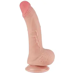 Фалоімітатор - Sliding-Skin Dual Layer Dong 7.5" Flesh #1 - мініатюра 2