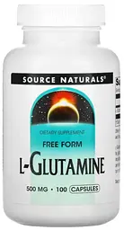 Глутамін Source Naturals L-Glutamine 500 мг 100 капс