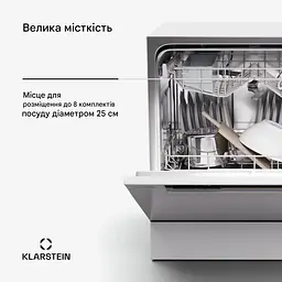 Посудомийна машина Klarstein Amazonia Eco 8 (10045371) - мініатюра 5