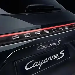 Емблема напис Porsche срібло матове 530×23мм пластик (на скотчі) - мініатюра 4