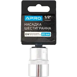 Головка торцева шестигранна APRO 20 мм x 1/2"