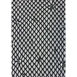 Колготки Leg Avenue RhinestOne micro net tights One Size Black, дрібна сітка, стрази - мініатюра 2