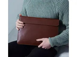 Чохол для ноутбука InCarne Klouz MacBook Air 13 2018-2025 (класична шкіра) коричневий (klouz-brown-air-13) - мініатюра 5