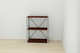 Етажерка 3/60 Ferrum-decor Серії Коннект 73x60x28 сірий ДСП Венге 16мм (FRD-105542) - мініатюра 4