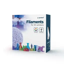 Пластик для 3D друку Gembird, PLA, Silver, 1.75 мм, 1 кг (3DP-PLA1.75-01-S)