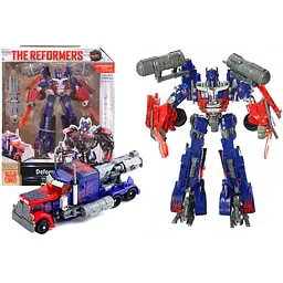 Трансформер Optimus Prime вантажівка та робот, іграшковий автоперетворювач, якісний пластик, 2-в-1 - мініатюра 3