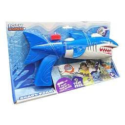 Водяний пістолет Bambi Shark Foam F9101Blue стріляє піною, дальність 4-5 метрів