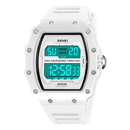 Чоловічий наручний годинник 2296WT White Skmei acs0030041 - мініатюра 2