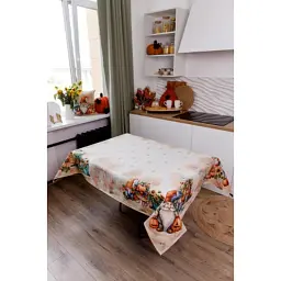 Скатертина Прованс гобеленова Гарбузові гноми 135х220 (036243) - мініатюра 3
