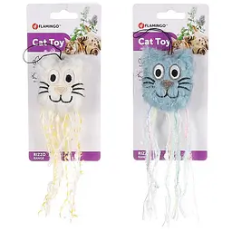 Іграшка для котів Flamingo Rizzo Cat Head шарудить з котячою м'ятою компактний розмір вага 116 г