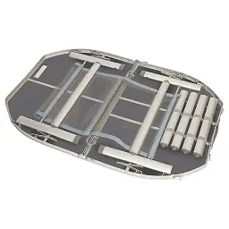 Стіл Bo-Camp Case Model Oval 120x80 см сірий (DAS303277) - мініатюра 2