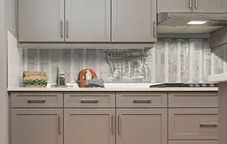 Вініловий кухонний фартух Античні Колони наклейка для кухні ПВХ Архітектура Бежевий Happy Pocket Z181766 - мініатюра 4