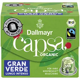 Кава в капсулах Dallmayr Gran Verde Bio Lungo Intenso 10 капсул 56 г