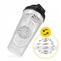 Шейкер спортивний 4FIZJO PRO 650 мл White/Black (P-5905973407007) - мініатюра 10