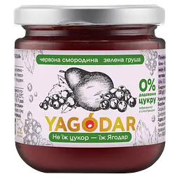 Джем без цукру YAGODAR Червона смородина з грушею 210 г (2206916198)