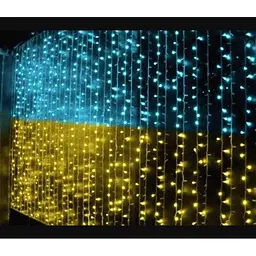 Гірлянда-штора XPRO SFK-09 Прапор України з пультом USB (44874-16905_210) - мініатюра 2