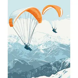 Картина по номерам ART CRAFT Парашютный спорт 40x50 см Разноцветный (PM-194-K-1593)