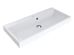 Умивальник Miraggio VARNA 900 (0000260) Miramarble, Глянцевий, Накладний/Врізний, Білий