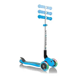 Самокат Globber Primo Foldable Lights LED блакитний (432-101-3) - мініатюра 3