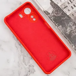 Чохол Silicone Cover Lakshmi Full Camera (AAA) для Xiaomi Redmi 13C / Poco C65 Червоний / Red - мініатюра 3