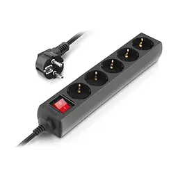 Мережевий фільтр живлення REAL-EL RS-Protect M 1.8m, black (EL122300026) - мініатюра 6