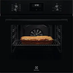 Духова шафа електрична Electrolux 65 л A дисплей конвекція телескопічні напрямні чорний