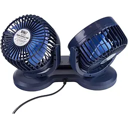 Вентилятор автомобільний подвійний Vitol на липучці 5" 5V 5W USB (HX-U901) - мініатюра 3