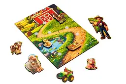 Розвиваюча гра сортер на липучках PuzzleOk Моя ферма для дрібної моторики 3+ (Puz-88755) - мініатюра 3