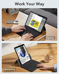 Чохол з клавіатурою та трекпадом ESR для iPad Air 13 дюймів (M3/M2, 2025/2024), магнітна знімна клавіатура з клавішами - мініатюра 7