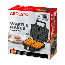 Вафельниця ARDESTO SM-L100LWAFFLE - мініатюра 7