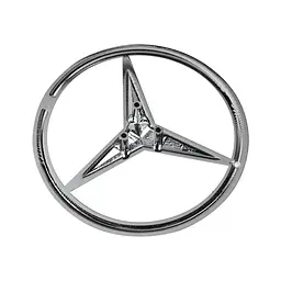 Емблема задня Mercedes-Benz W212 хром 90 мм (на 3 направляючих) OEM A2128170016 - мініатюра 2