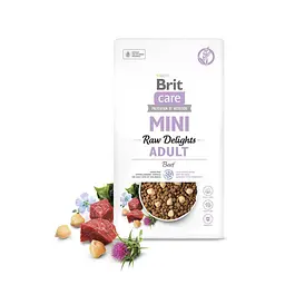 Сухий корм для собак малих порід Brit Care Mini Raw Delights Beef яловичина 2 кг - мініатюра 4