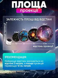 Домашній планетарій + 13 картриджів нічник проектор зоряного неба галактика зі змінними картриджами Білий - мініатюра 4