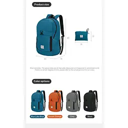 Рюкзак складний Naturehike Yunyan 30л (NH17A017-B) сірий - мініатюра 5