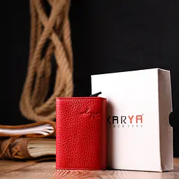 Жіноча шкіряна візитниця KARYA 7х9,5х2,5 см acs0025888 - мініатюра 8