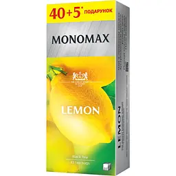 Чай черный Monomax Lemon 67.5 г (40+5 шт. x 1.5 г)