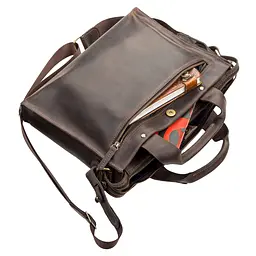 Чоловіча шкіряна сумка SHVIGEL 35х27х7,5 см sum0012483 - мініатюра 5