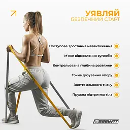 Набір двошарових резинок для підтягування EasyFit Premium 2-32 кг (3 шт) - мініатюра 2