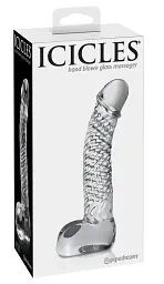 Фалоімітатор Icicles Model 61 16.5 см прозорий - мініатюра 2