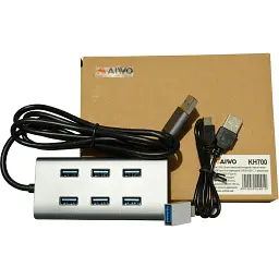 Концентратор Maiwo USB 3.0 Type-A / Type-C to 7х USB3.0 (KH700) - мініатюра 3
