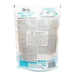 Ласощі для собак Brit Raw Treat freeze-dried Skin and Coat для шкіри та вовни, риба та курка, 40 г - мініатюра 3