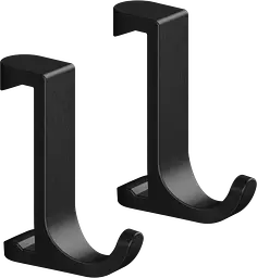 Гачок для рушників тонкий Hansgrohe WallStoris 2 штуки 3.9x3.2x1.0 см Matt Black 27929670, Чорний матовий