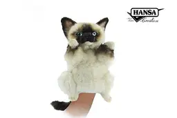 М'яка іграшка на руку Hansa Кошеня серія Puppet висота 30 см (82280) - мініатюра 2