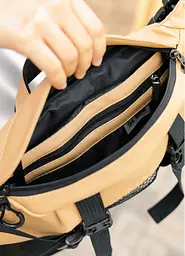 Велика жіноча поясна сумка бананка Sambag DynamicDart бежева 38 × 21 × 7 см (80411026) - мініатюра 7