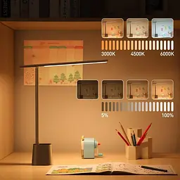 Настільна лампа Baseus Smart Eye Series Charging Folding Smart Light Gray (DGZG-0G) - мініатюра 13