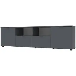 Комод Doros Рон 4 Графіт 2 фасади 2 шухляди 180х38х50 (44900234) - мініатюра 6