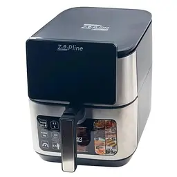 Аерофритюрниця Zepline ZP-00342 13 л 4200 Вт із подвійним нагріванням, мультипіч без олії, цифрова фритюрниця - мініатюра 2